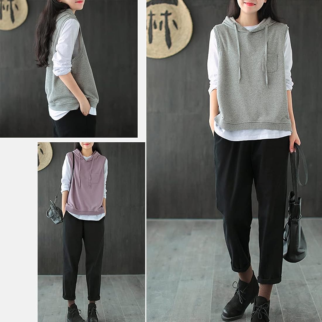 レディース Mサイズ ミリタリー 袖なし ベスト ベージュ フード - 通販